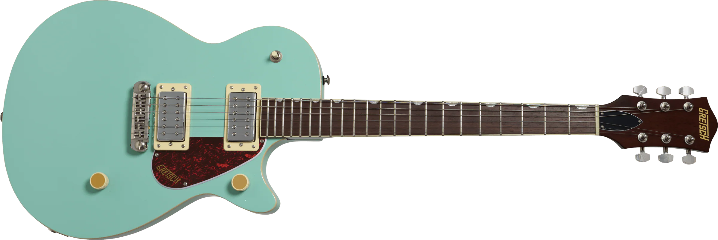 Gretsch Streamliner Jet Club Single-Cut with Wraparound, Laurel Fingerboard, Mint Metallic - Image 2