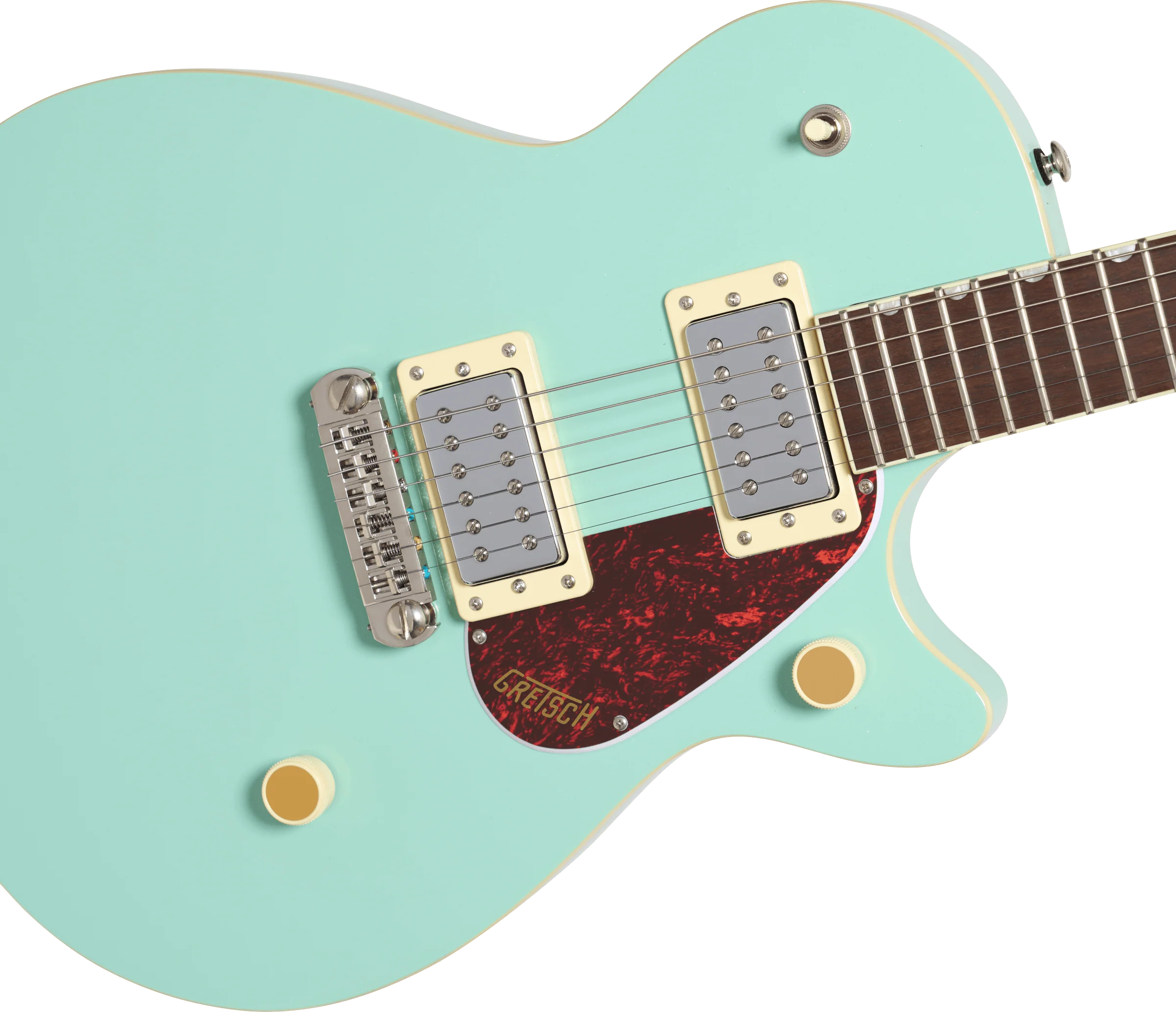 Gretsch Streamliner Jet Club Single-Cut with Wraparound, Laurel Fingerboard, Mint Metallic - Image 4