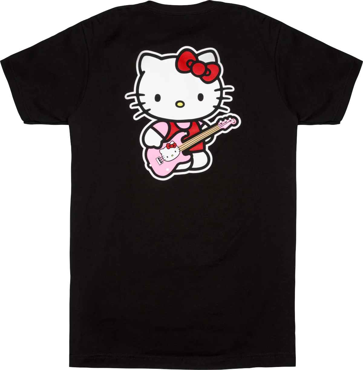 Fender Hello Kitty Back Logo Tee, Black, S - Image 2