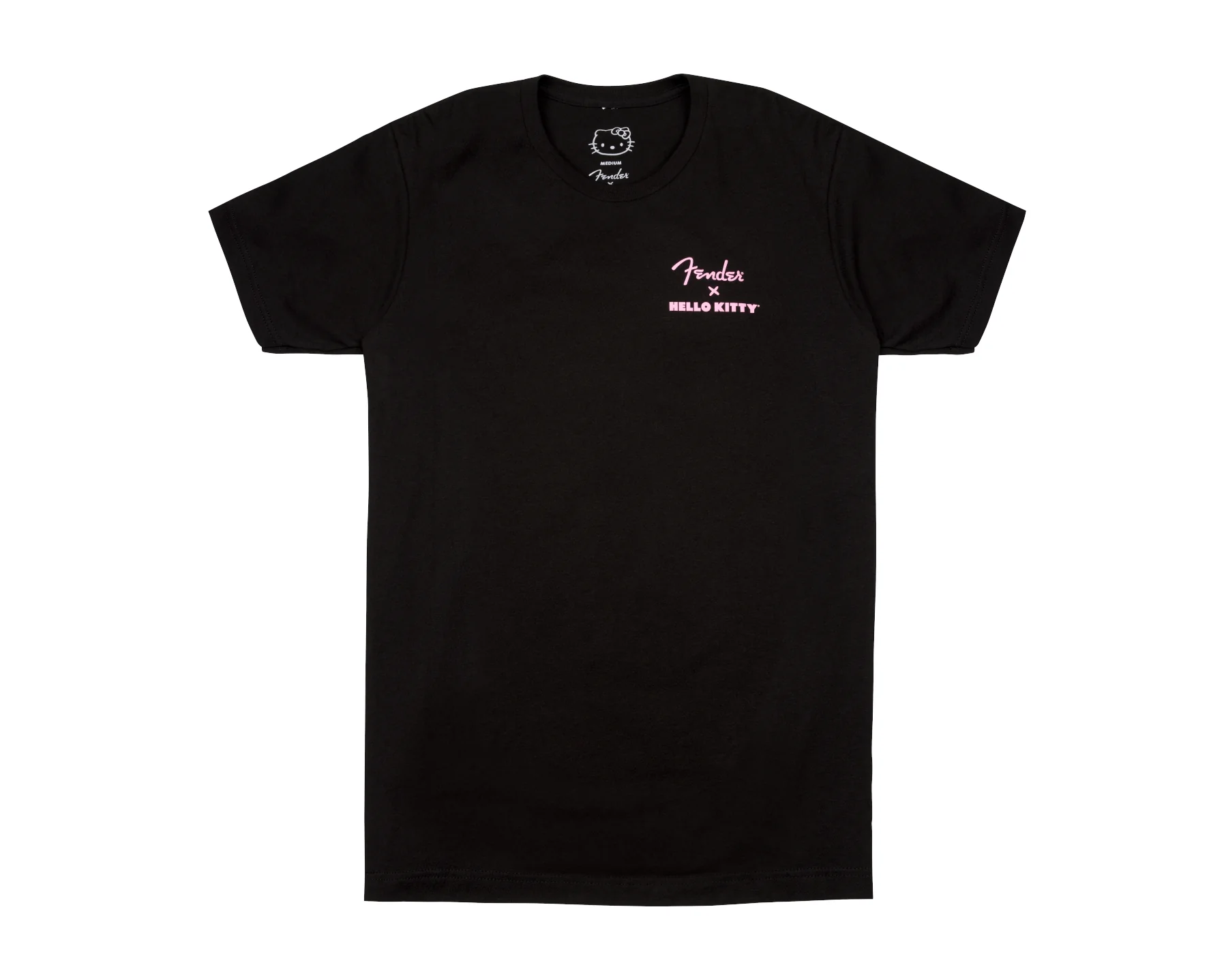 Fender Hello Kitty Back Logo Tee - Black - L