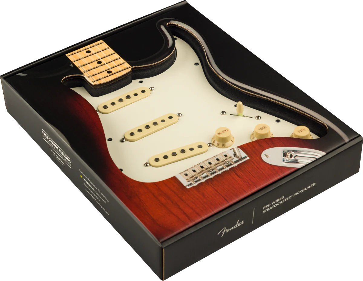 Fender Pre-Wired Strat Pickguard Pure Vintage '59 w/RWRP Midde - Image 3