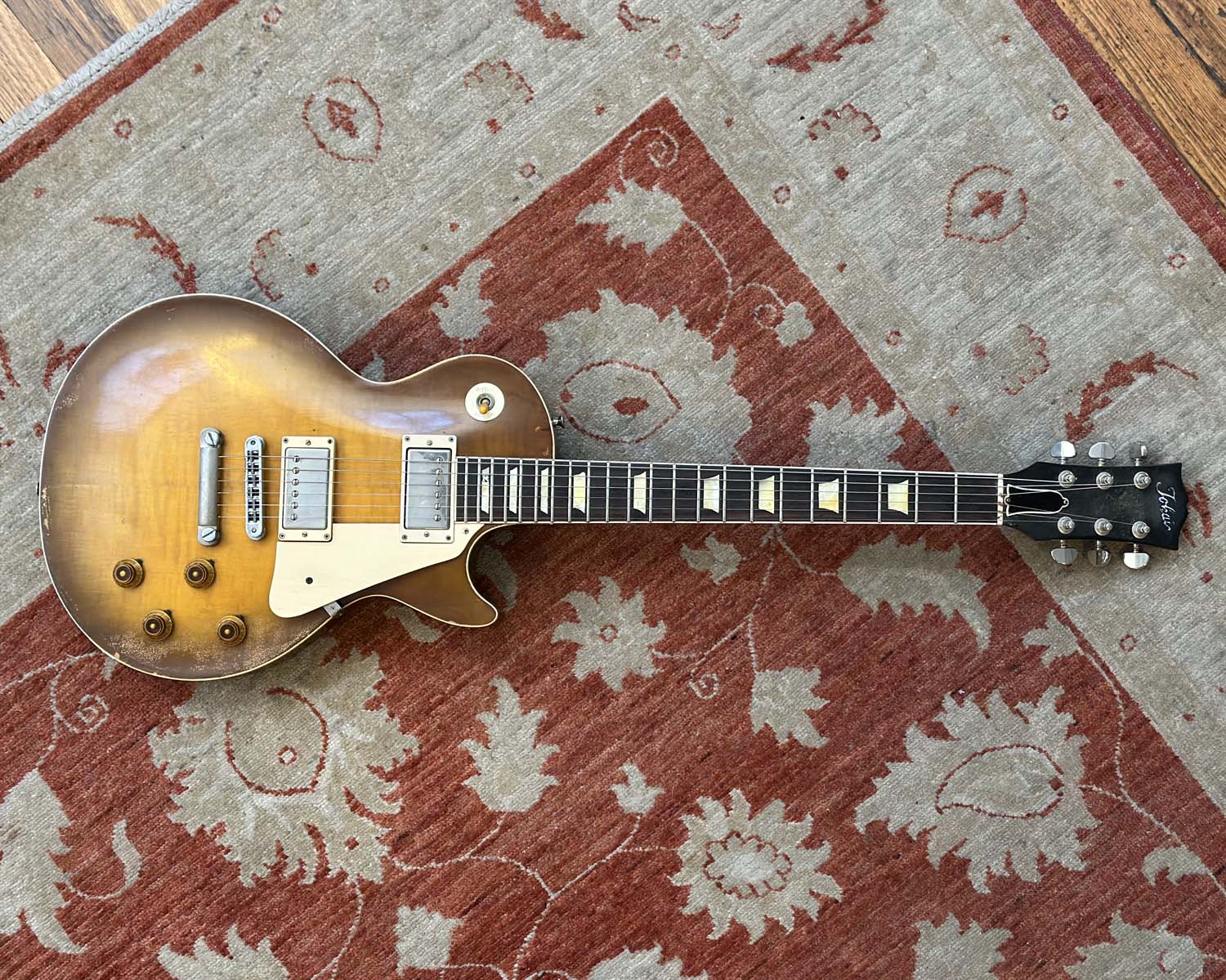 1980 Tokai Reborn Old - '58 Burst Lawsuit / LS-120 - Open Book Headstock w/ OHSC - Made in Japan (4.4kg) - Image 3
