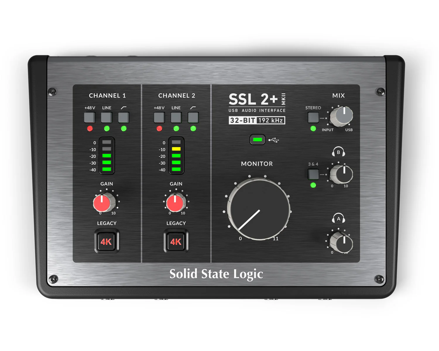 Solid State Logic SSL 2+ MKII Two Channel Audio Interface + Midi IO - Image 2