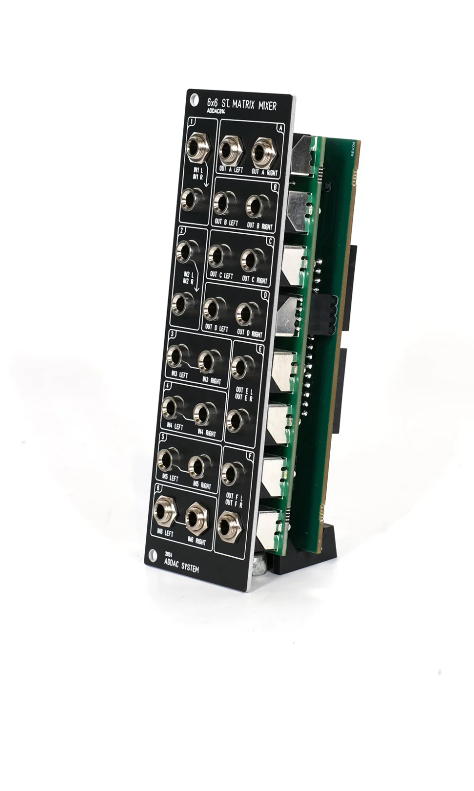 ADDAC System ADDAC814 Jacks & Controls 6x6 Stereo Matrix Mixer - Image 4