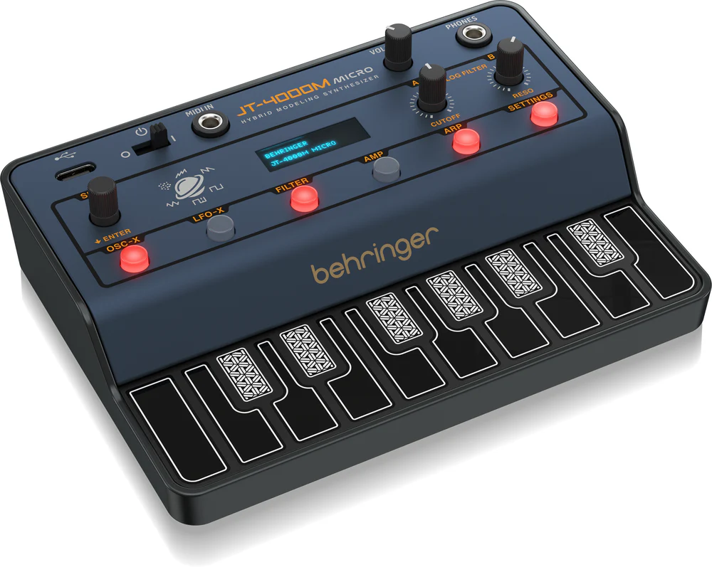 Behringer JT4000 Micro 4-Voice Portable Hybrid Synth w/ Analog Filter & Arpeggiator - Image 2