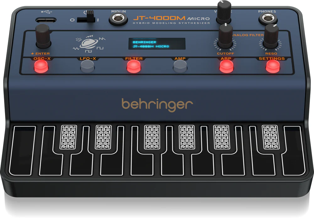 Behringer JT4000 Micro 4-Voice Portable Hybrid Synth w/ Analog Filter & Arpeggiator - Image 4