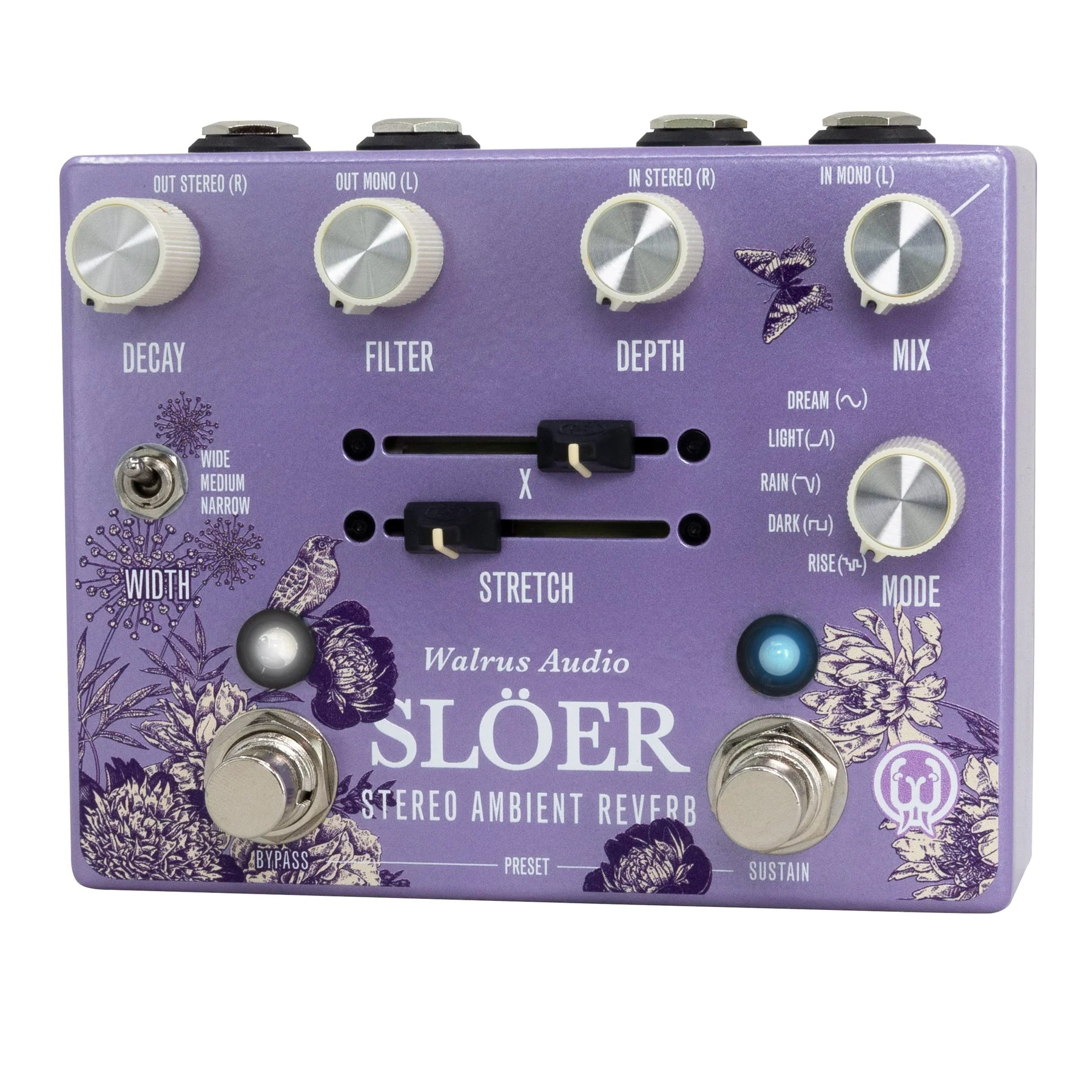 Walrus Audio SLOER Stereo Ambient Reverb - Floral Series 2024 - Image 2
