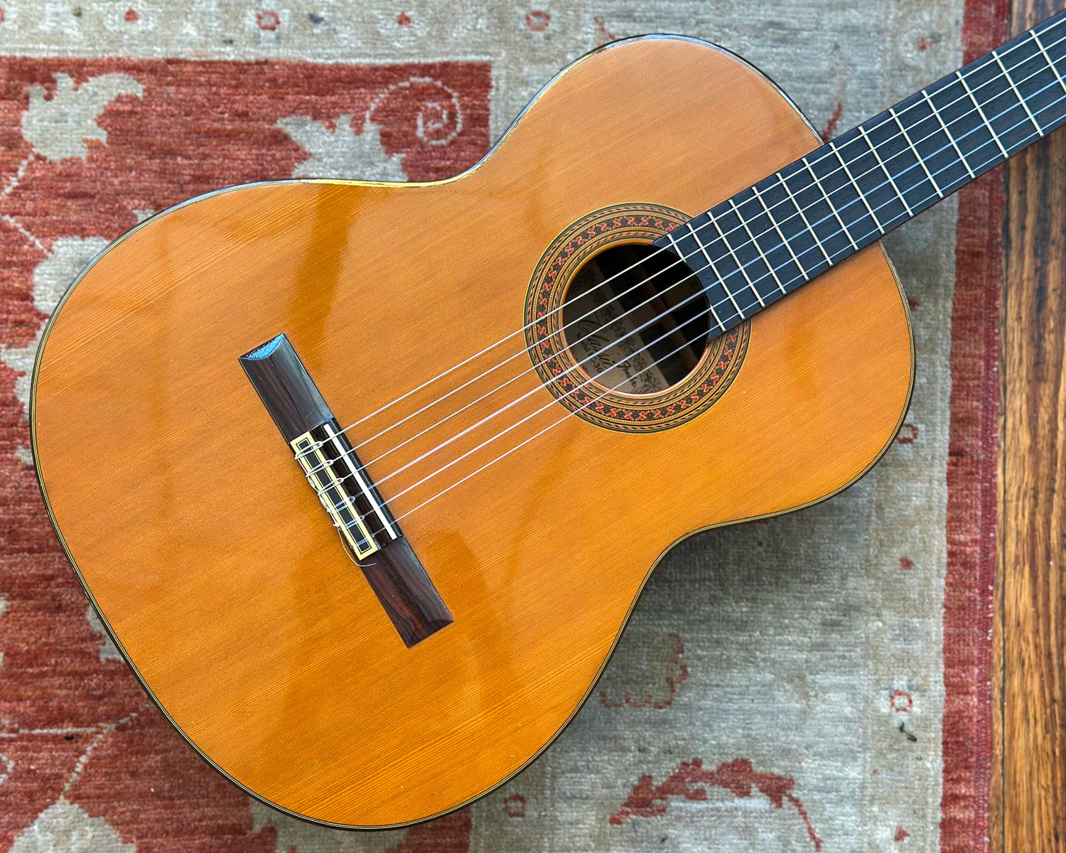 Made in Japan Fender FC-30 Classical Guitar - Solid Rosewood Back & Sides - Image 2