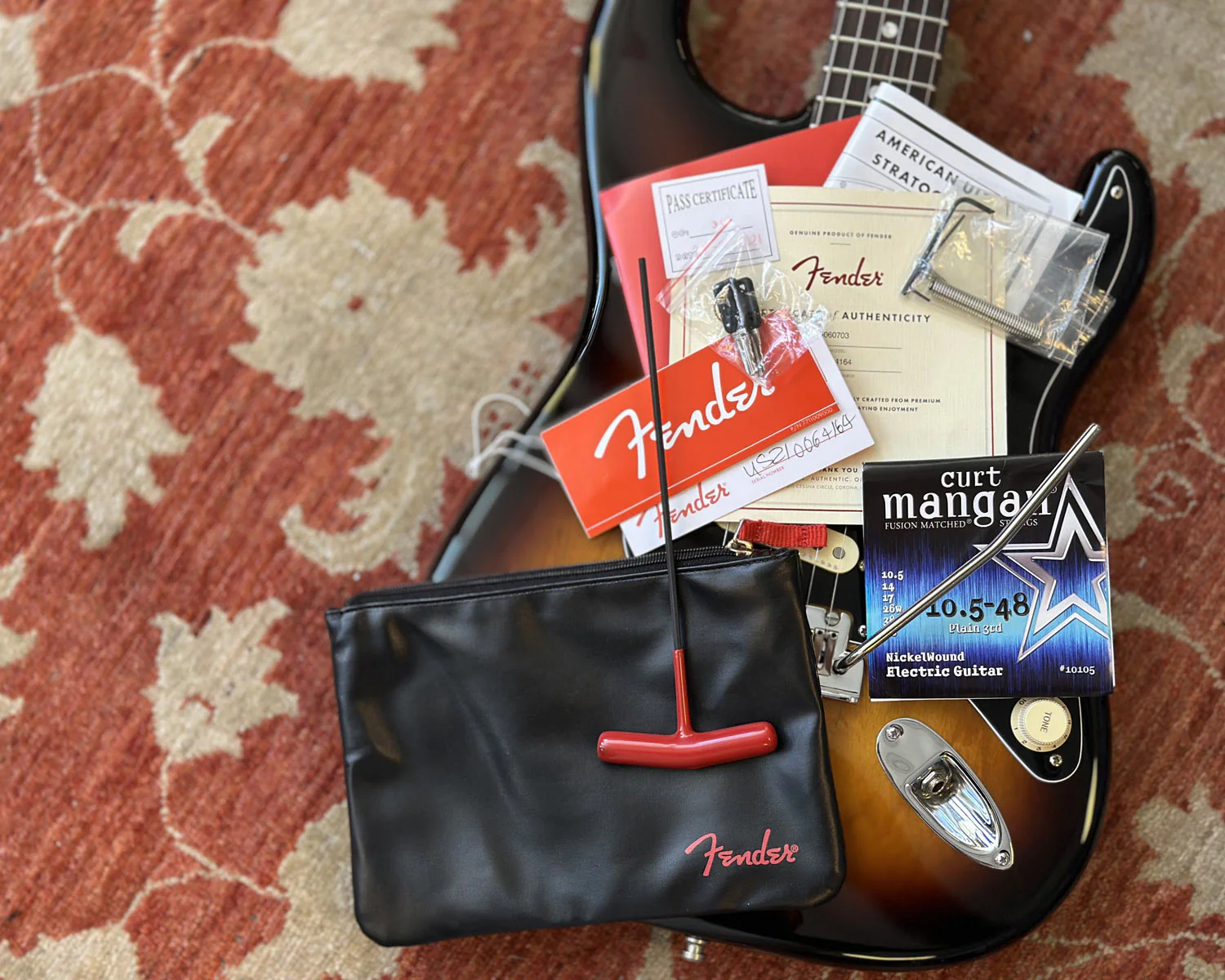 2021 Fender Ultra Luxe Stratocaster - 2 Colour Sunburst w/ OHSC & Paperwork - Image 10