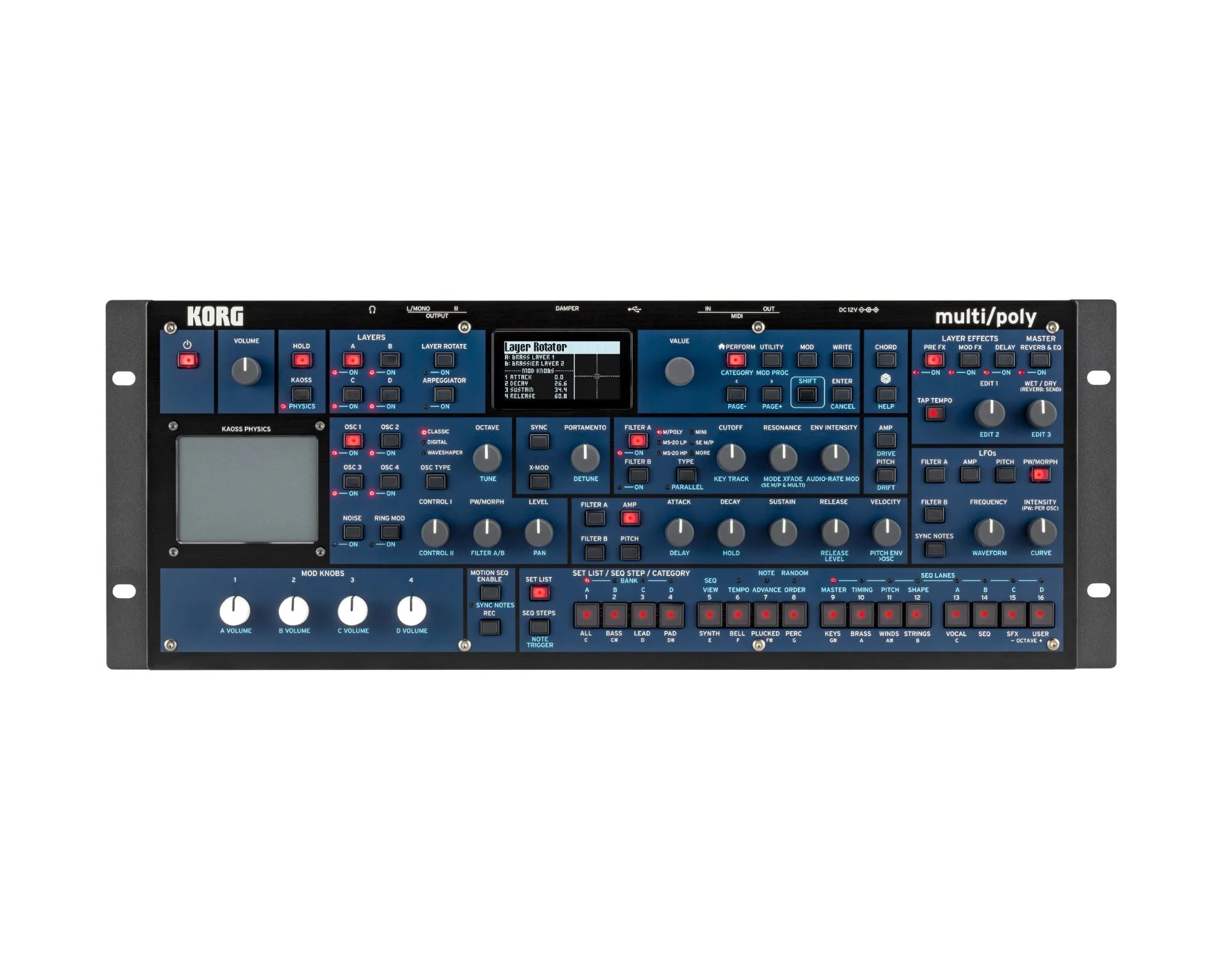 KORG Multi/Poly Analog Modeling Synthesizer Module