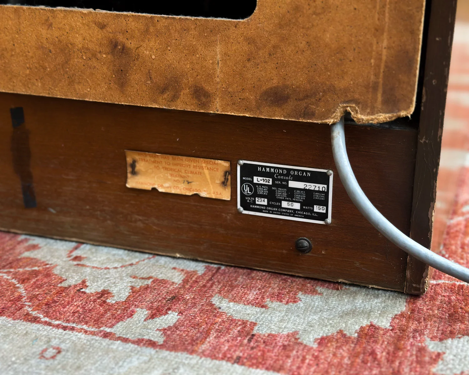 1962 Hammond L-102 Tonewheel Organ - Made in USA - Image 4
