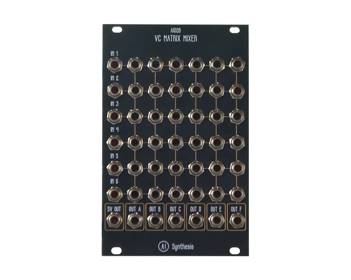 AI Synthesis AI028 Voltage Controlled Matrix Mixer - Black