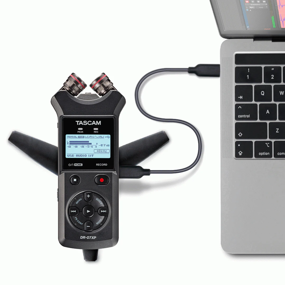 Tascam DR-07XP 2-Channel 32-Bit Float Handheld Recorder - Image 3