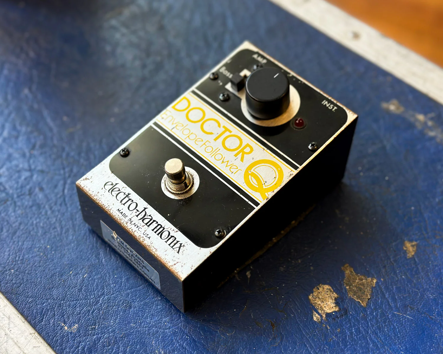 2002 Electro Harmonix Doctor Q Envelope Follower - Bent Steel Enclosure w/ Original Wooden Box and Paperwork - Image 4