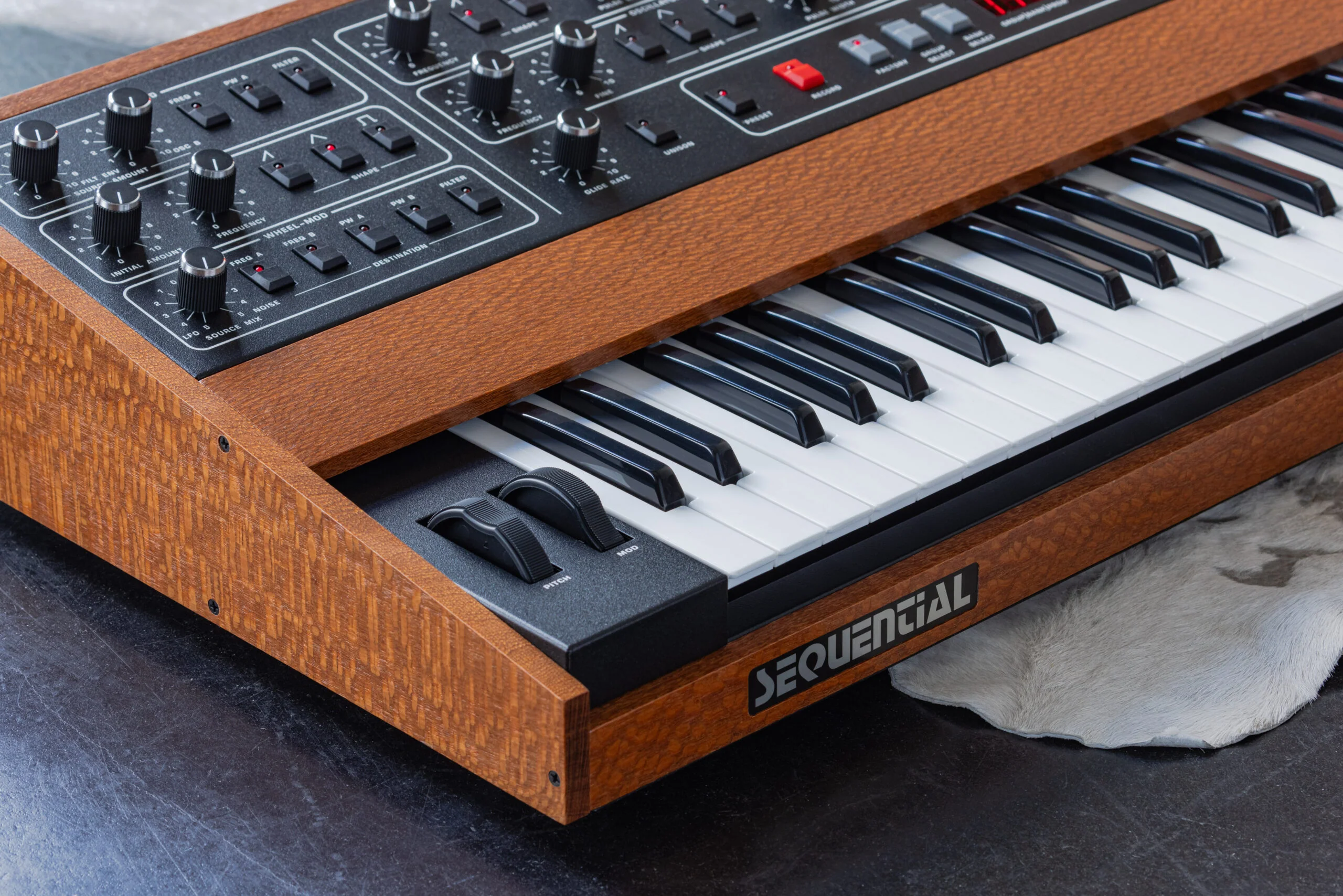 Sequential Prophet-10 Special Edition Lacewood Analogue Synthesizer - Image 3