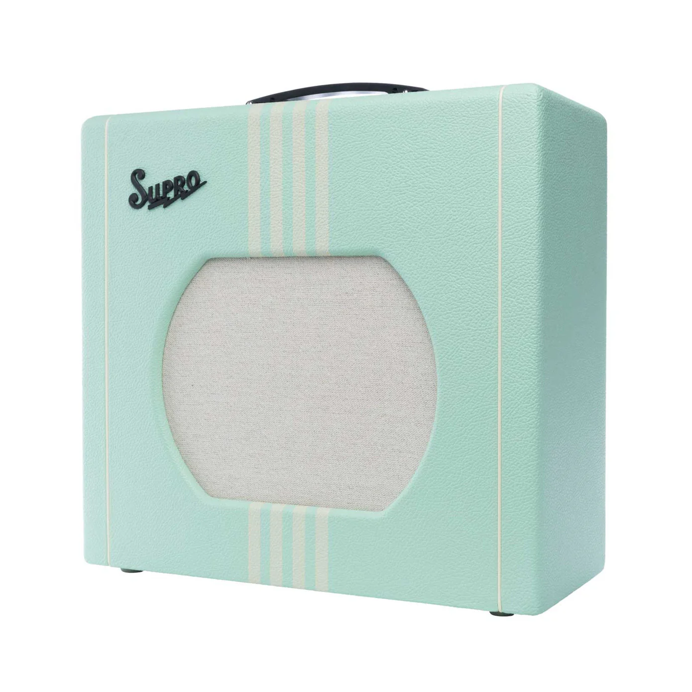 Supro Delta King 12 Guitar Amplifier - Seafoam/Cream - Image 3