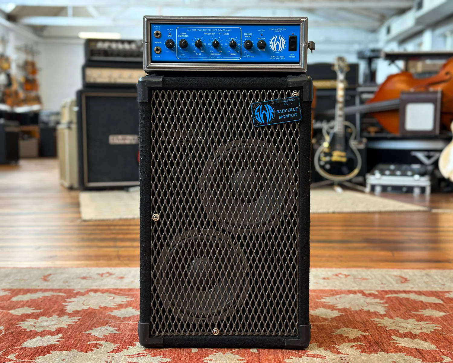 SWR Electric Blue 160 Watt Head With 2x10" Baby Blue Monitor - Image 2