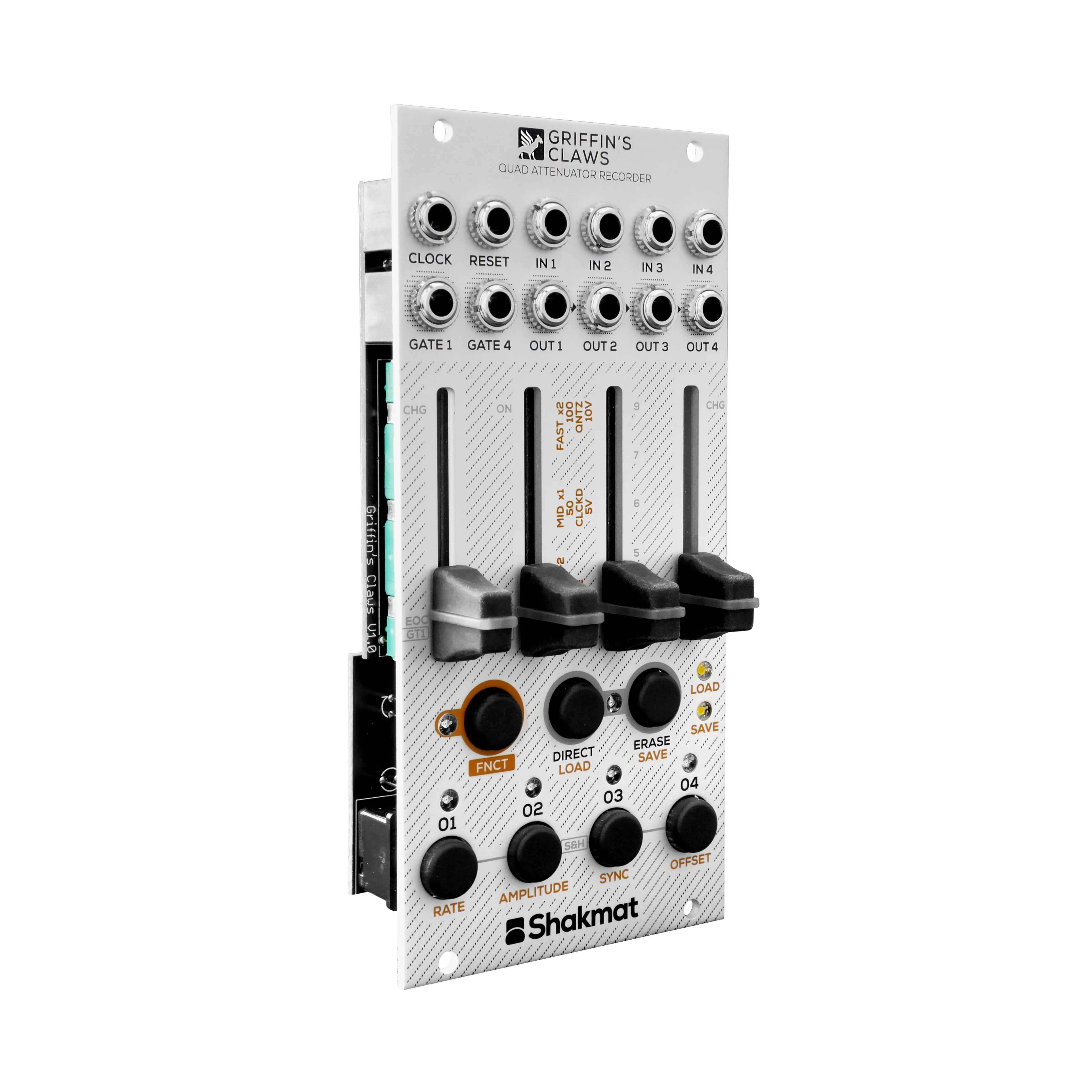 Shakmat Griffin's Claws Quad Attenuator Recorder Eurorack Module - Image 2