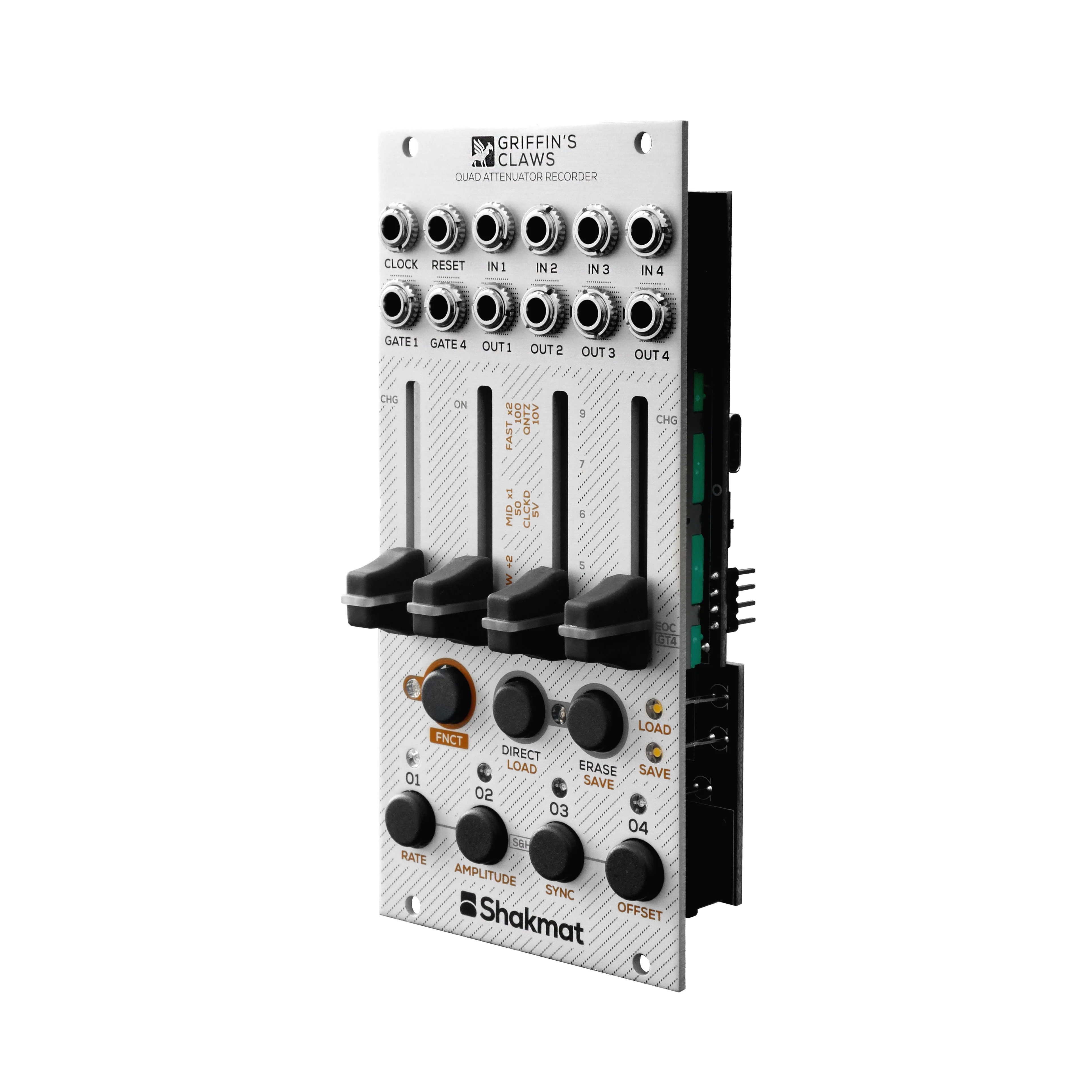 Shakmat Griffin's Claws Quad Attenuator Recorder Eurorack Module - Image 3