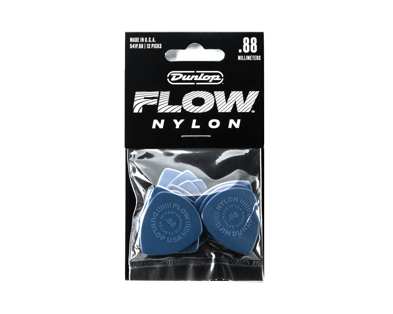 Jim Dunlop .88mm Nylon FLOW Player’s Pack -  12 Pack