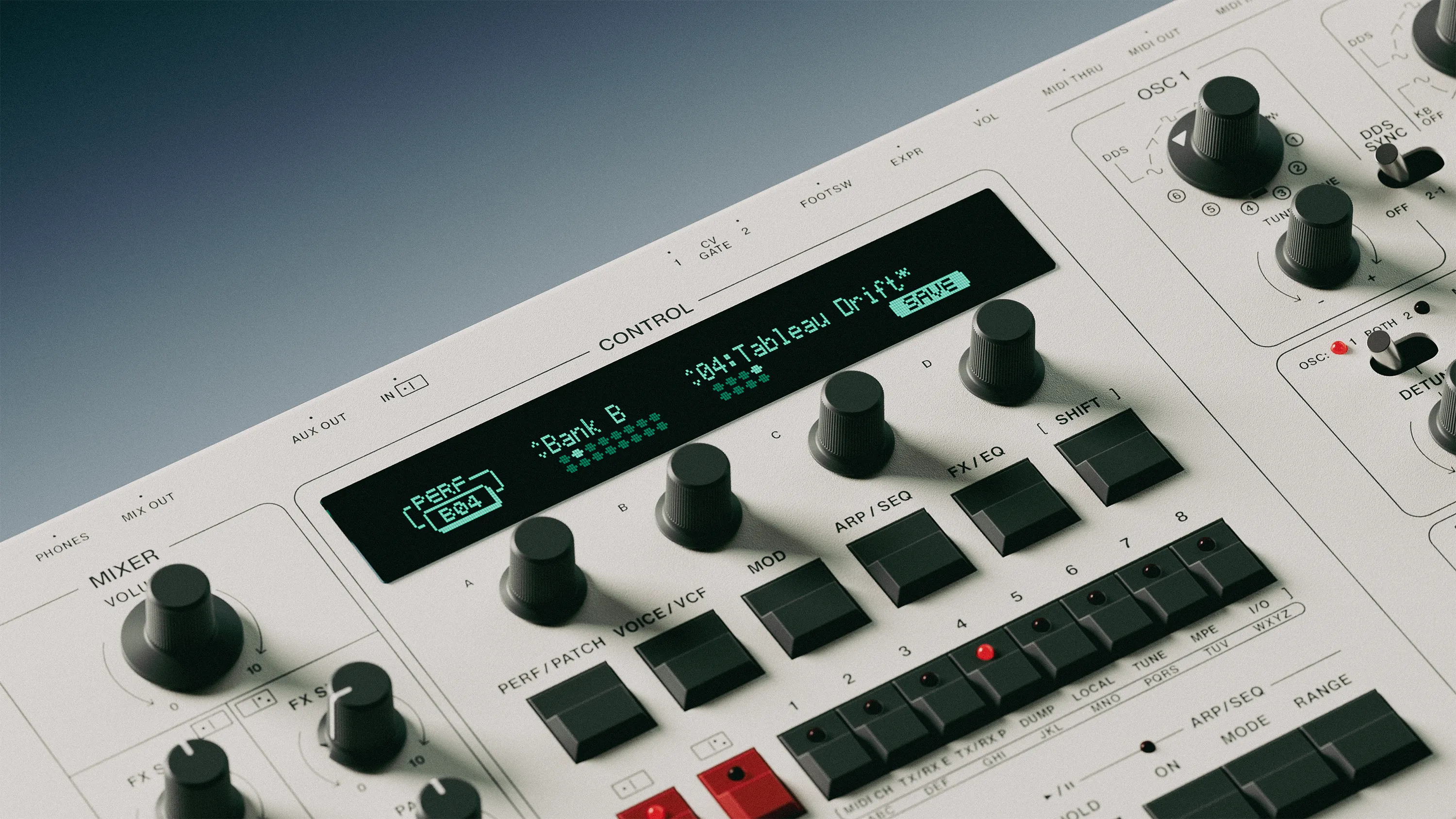 UDO DMNO 8-Voice Dual Timbre Synthesizer - White - Image 9