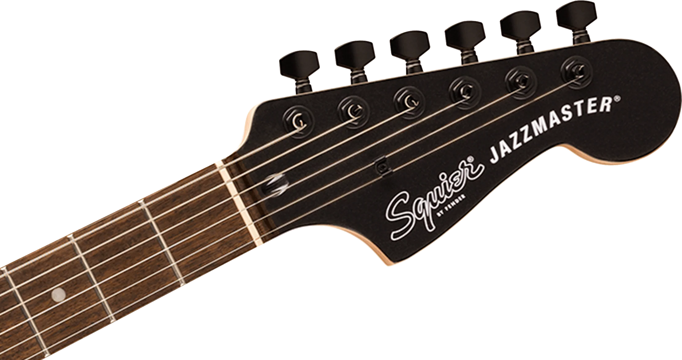 Fender Squier Fender Squier FSR Affinity Series Jazzmaster - Metallic Black w/Matching Headstock - Image 2