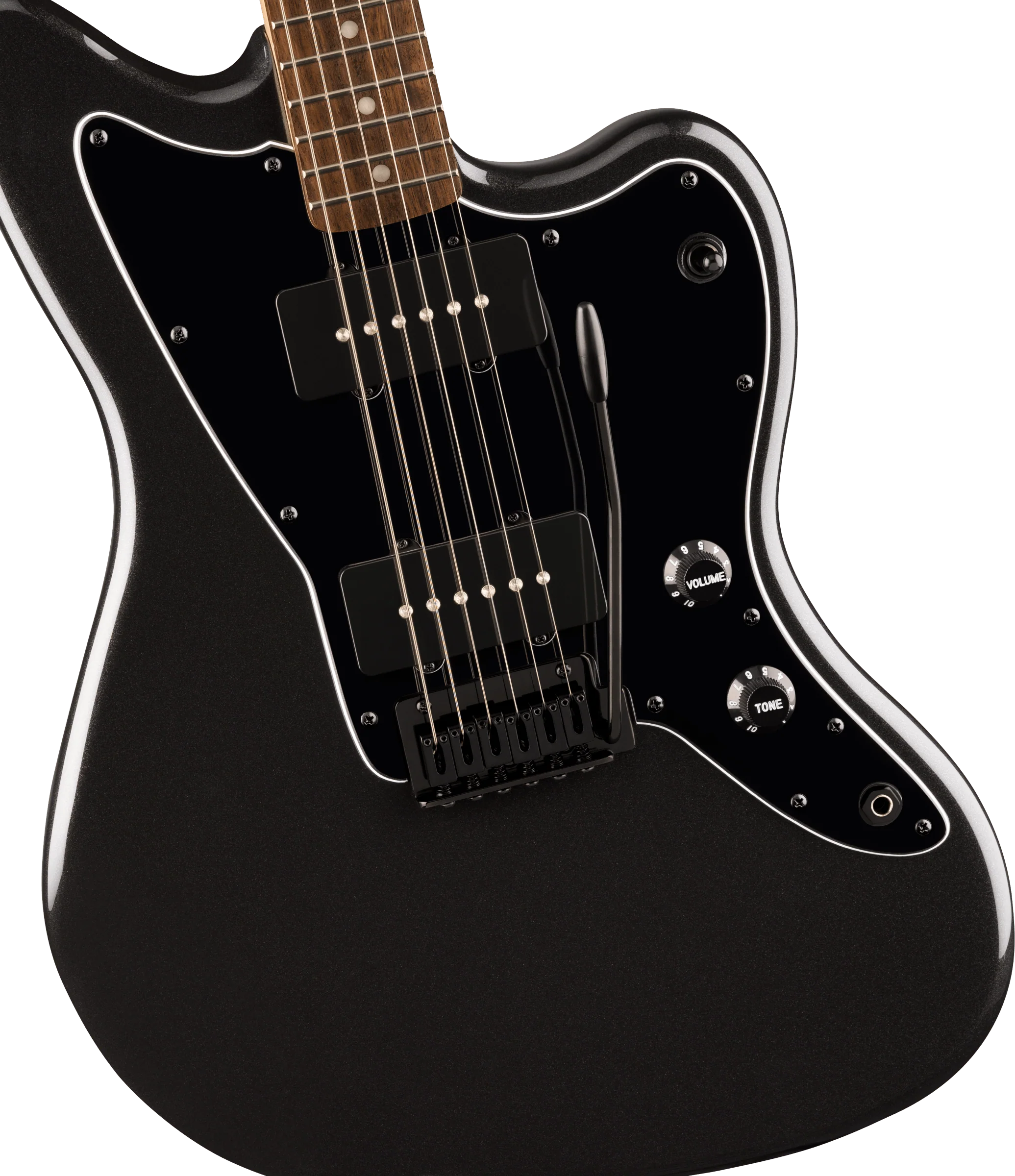 Fender Squier Fender Squier FSR Affinity Series Jazzmaster - Metallic Black w/Matching Headstock - Image 6