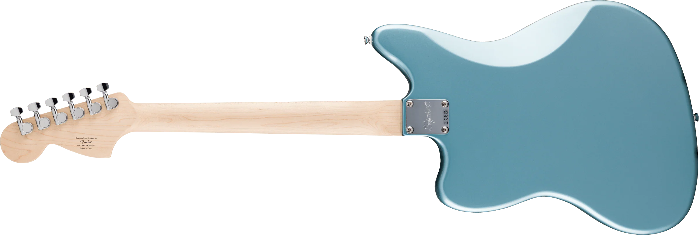 Fender Squier FSR Affinity Series Jaguar Laurel Fingerboard White Pickguard Ice Blue Metallic - Image 5
