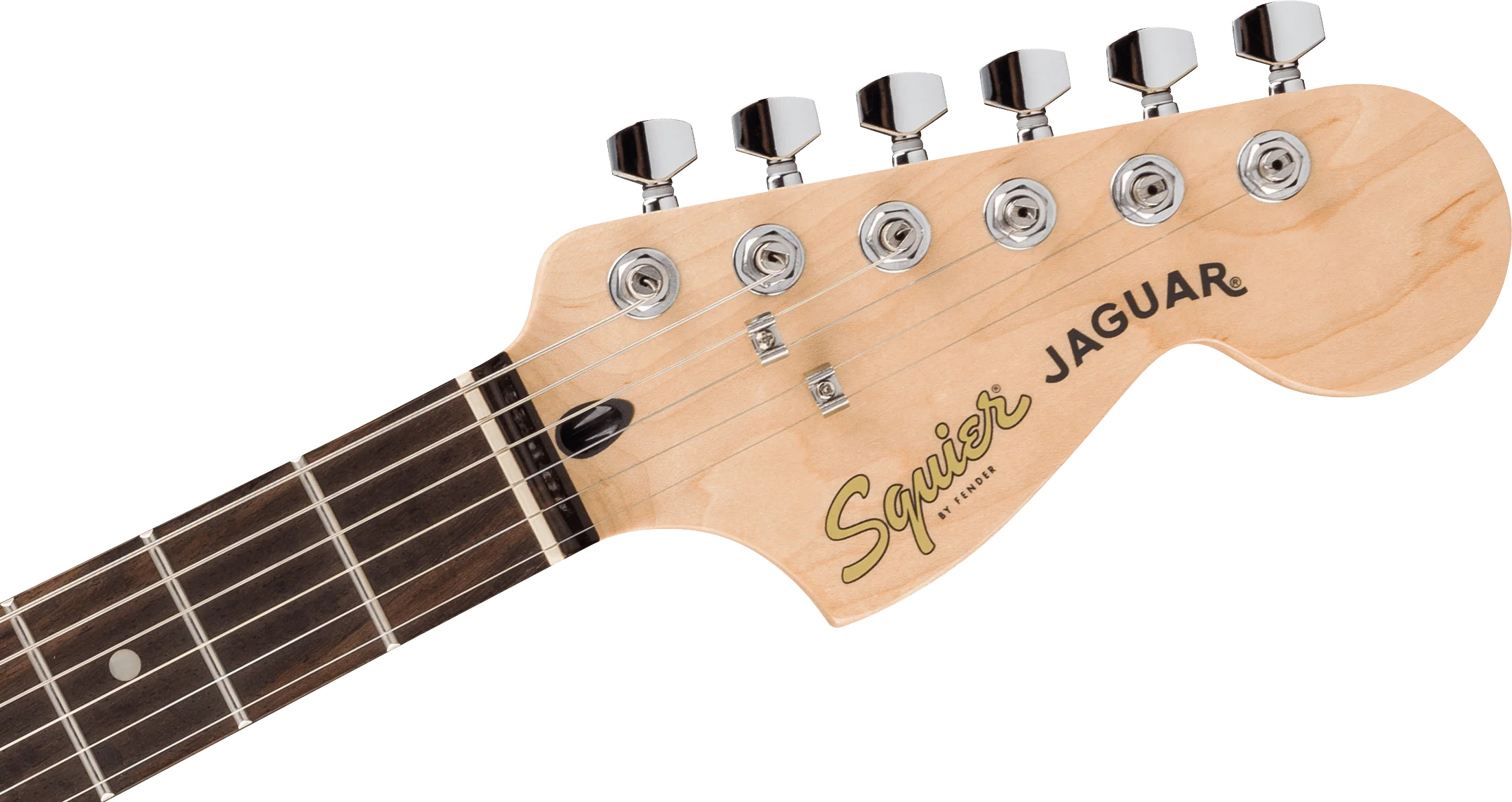 Fender Squier FSR Affinity Series Jaguar Laurel Fingerboard White Pickguard Mystic Surf Green - Image 2