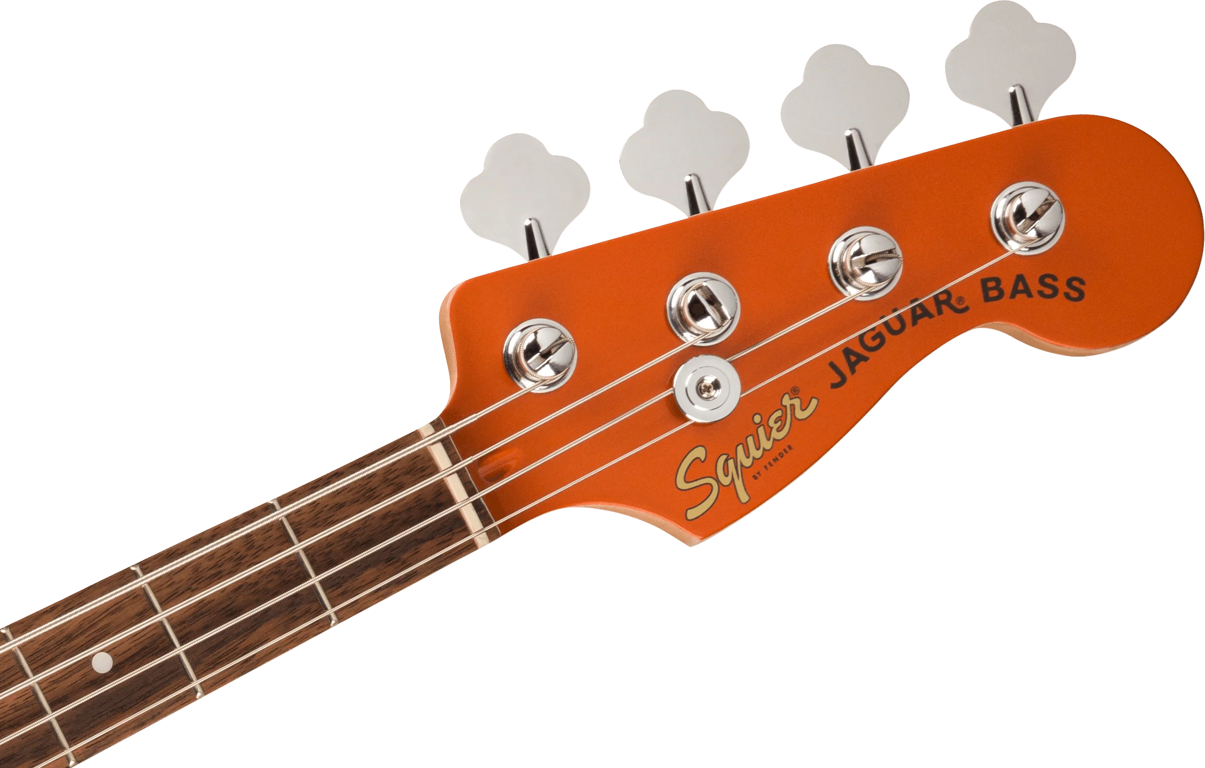 Fender Squier FSR Affinity Series Jaguar Bass H Laurel Fingerboard Black Pickguard Matching Headstock Metallic Orange - Image 2
