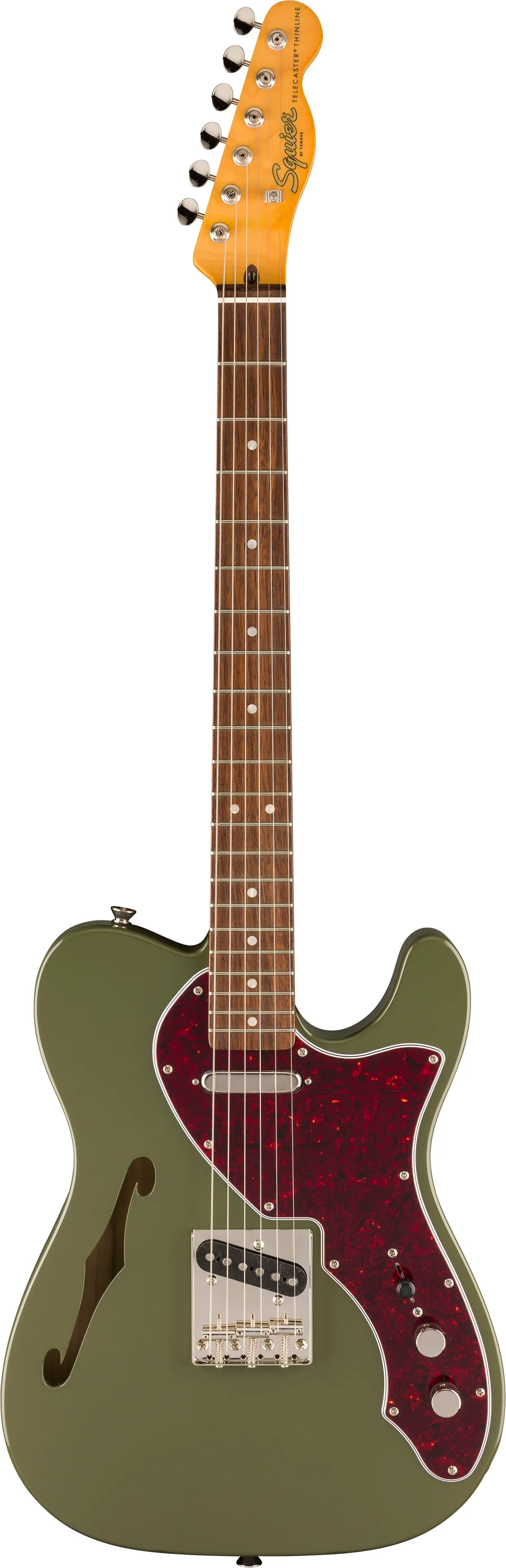 Fender Squier FSR Classic Vibe '60s Telecaster Thinline - Antique Olive - Image 2