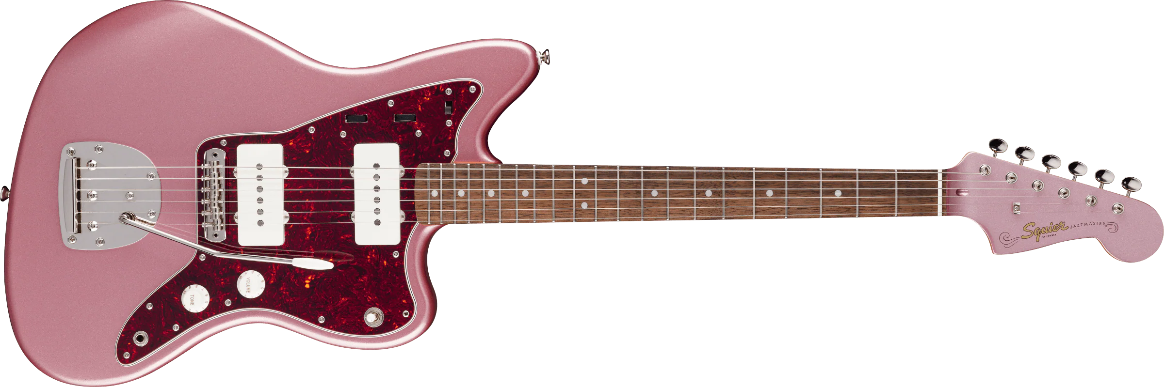 Fender Squier FSR Classic Vibe '60s Jazzmaster Laurel Fingerboard Tortoiseshell Pickguard Matching Headstock Burgundy Mist Metallic - Image 2