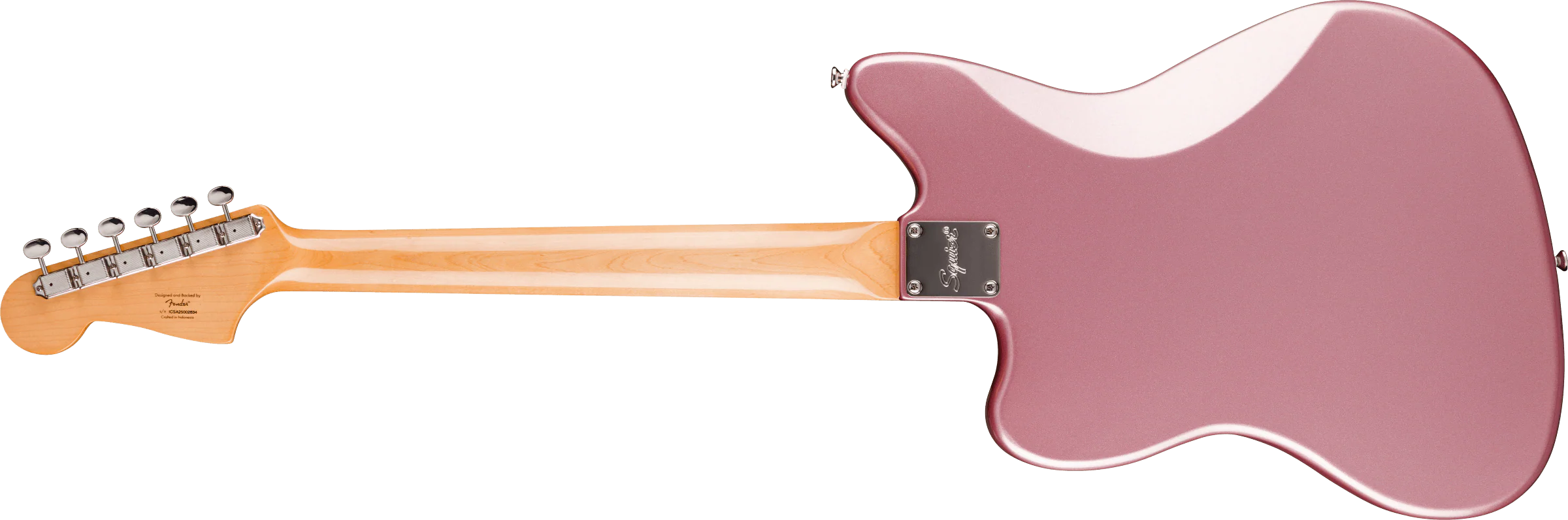 Fender Squier FSR Classic Vibe '60s Jazzmaster Laurel Fingerboard Tortoiseshell Pickguard Matching Headstock Burgundy Mist Metallic - Image 3
