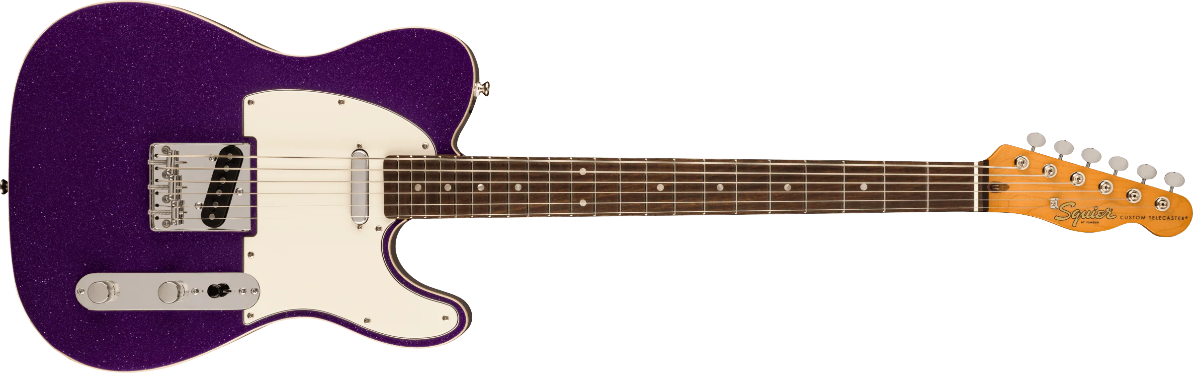 Fender Squier Classic Vibe Baritone Custom Telecaster - Purple Sparkle - Image 4