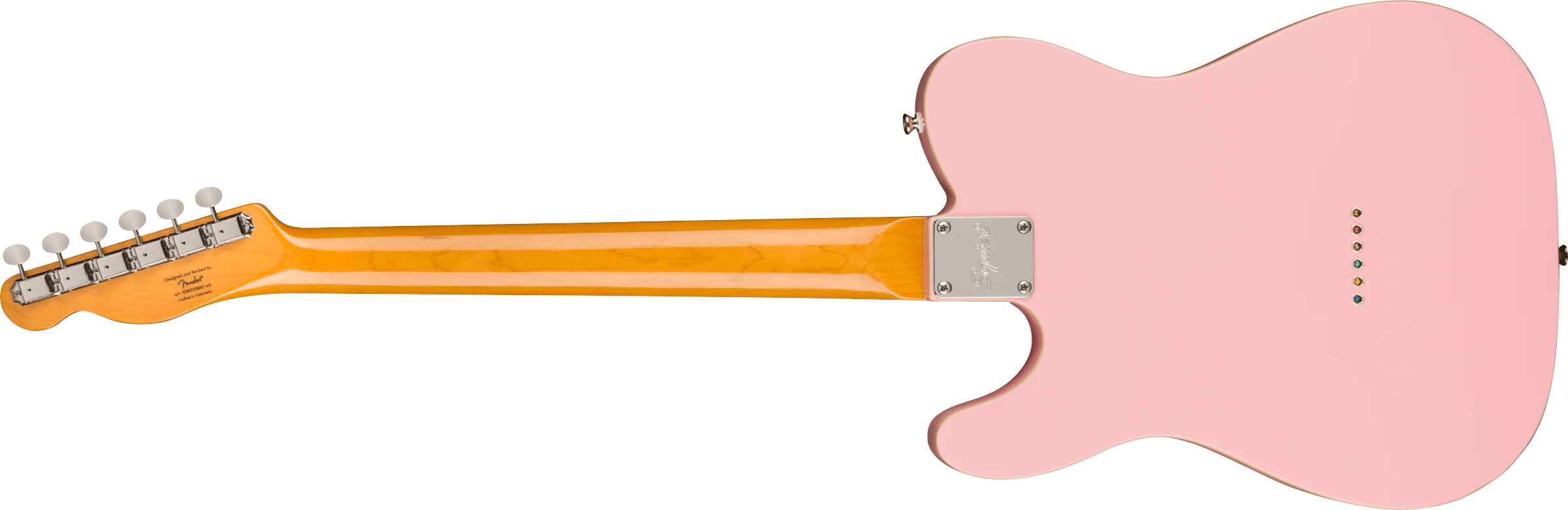Fender Squier FSR Classic Vibe '60s Custom Telecaster Laurel Fingerboard Shell Pink - Image 5