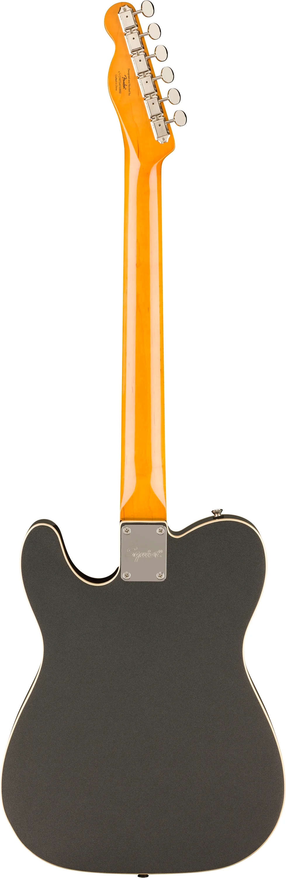 Fender Squier FSR Classic Vibe '60s Custom Telecaster SH w/Bigsby - Charcoal Frost Metallic w/Matching Headstock - Image 3