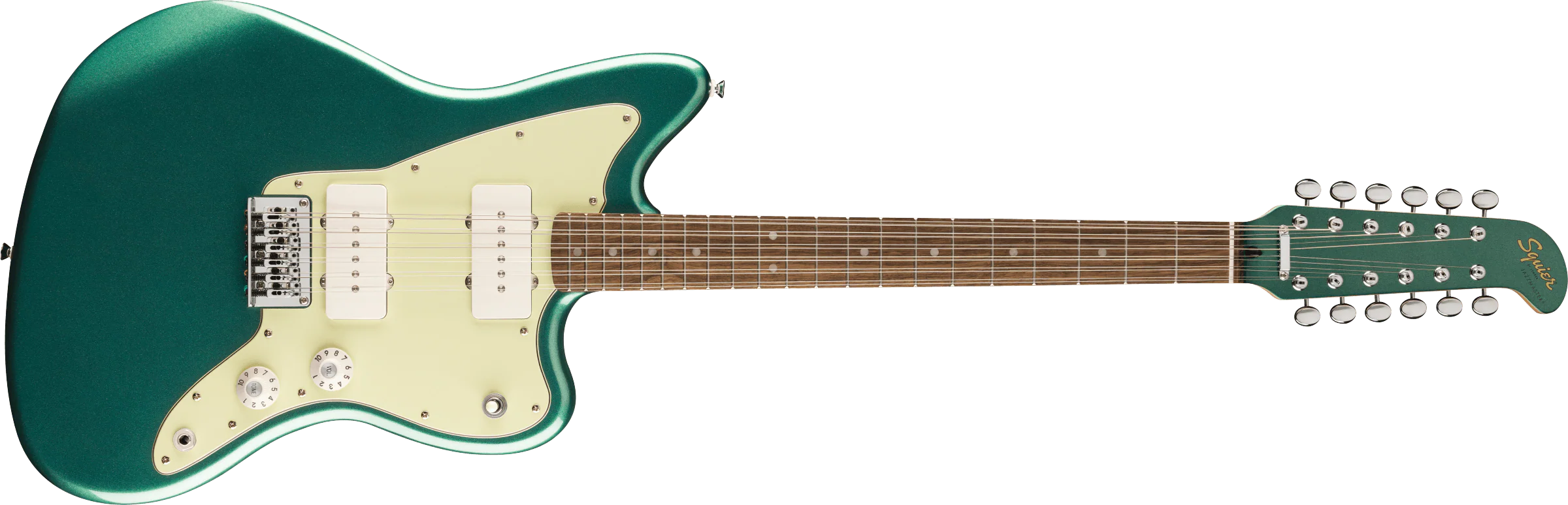 Fender Squier FSR Paranormal Jazzmaster XII - Sherwood Green w/Matching Headstock - Image 4