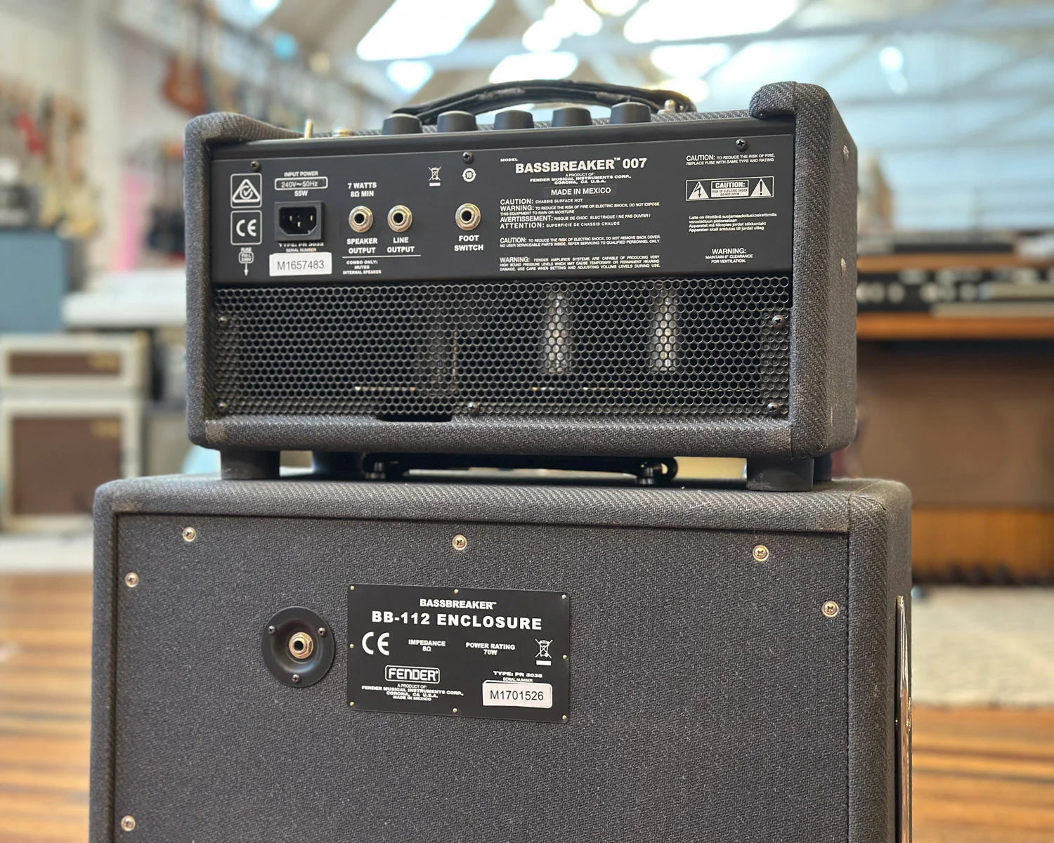 Fender Bassbreaker 007 Head & Matching BB-112 Cabinet - Image 5