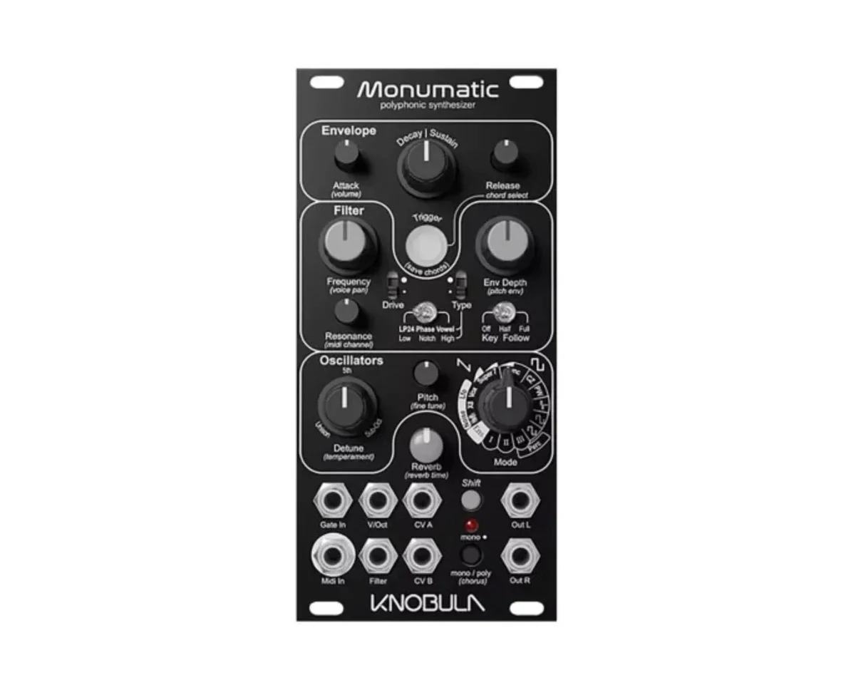Knobula Monumatic 8 Voice Polyphonic Synth Voice - Dark Mode -