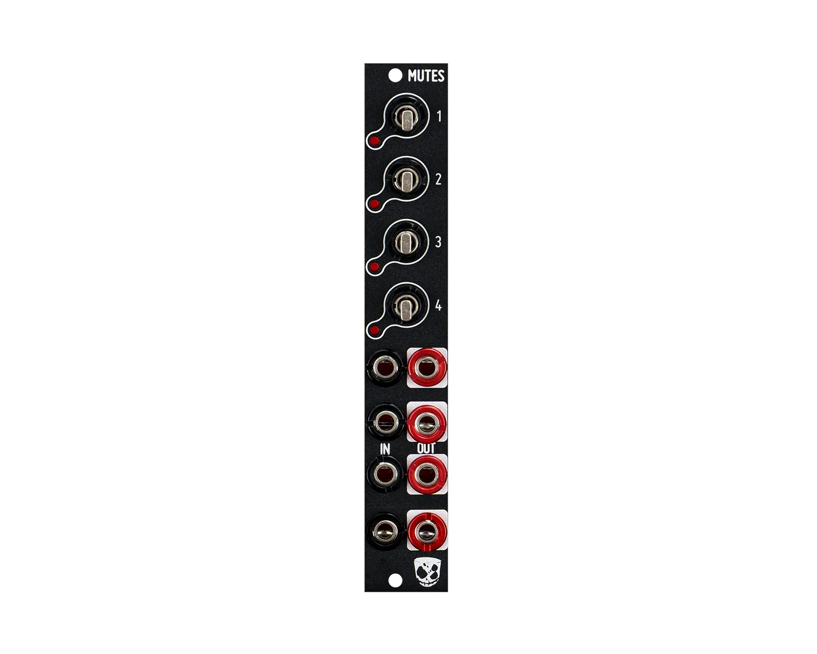 DivKid/Befaco Mutes mk2 3U with Alternate 1U Panel