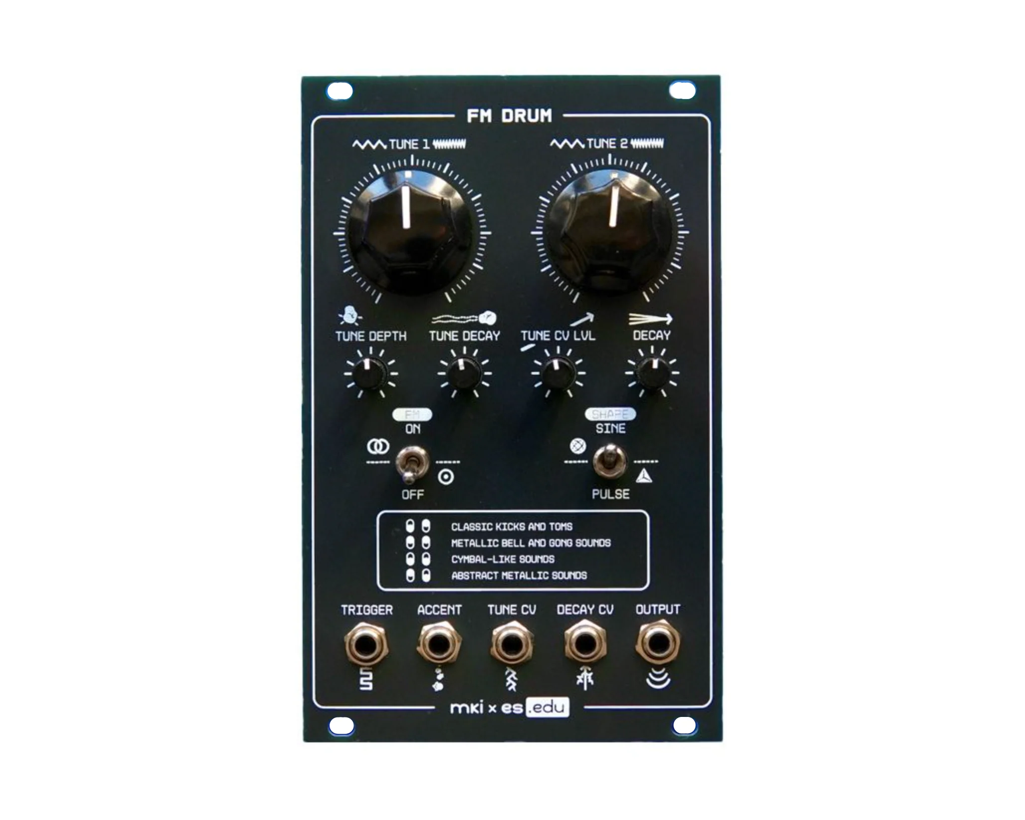 Erica Synths mki x es.EDU DIY FM Drum