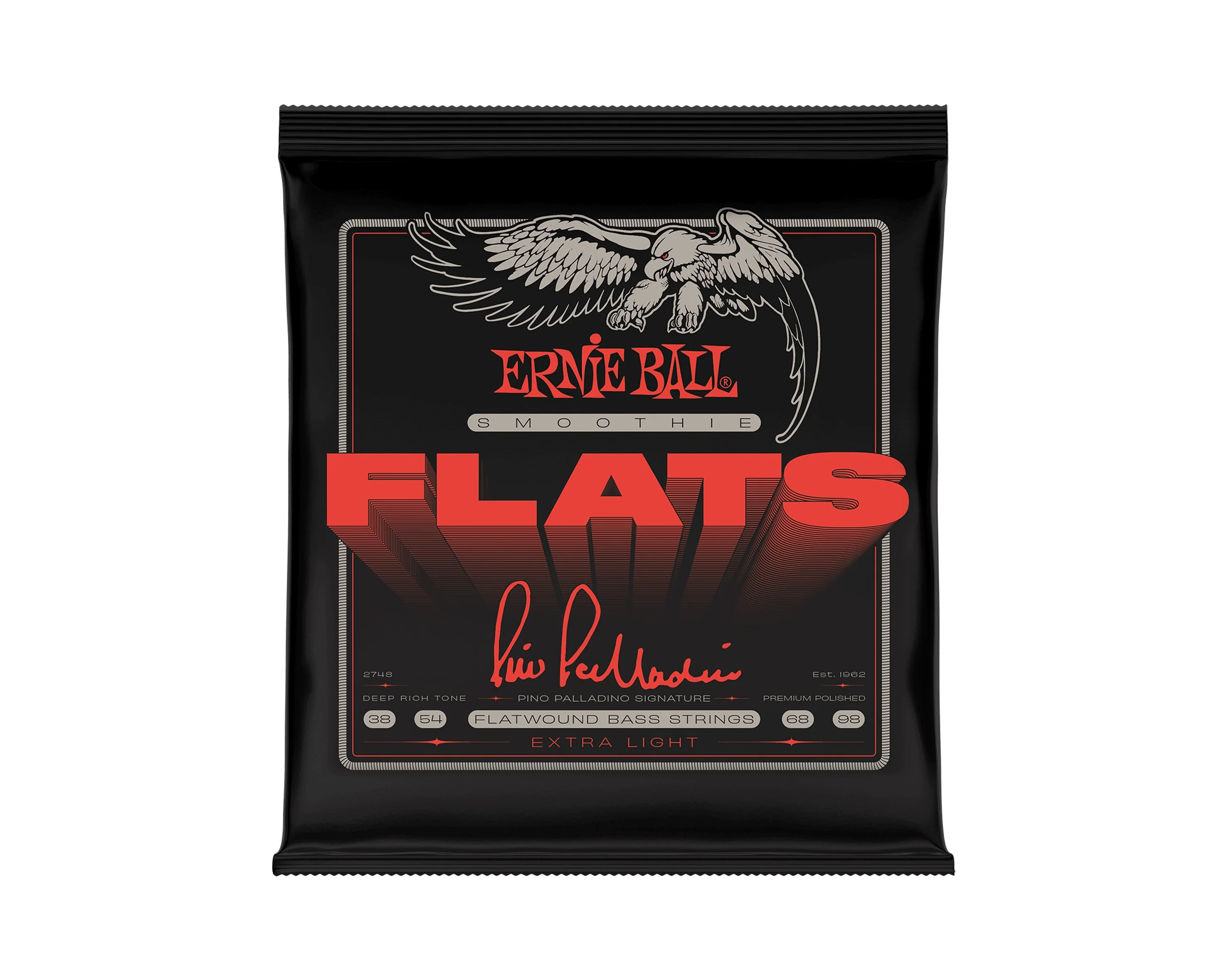 Ernie Ball Pino Palladino Signature Smoothie Flats Bass Strings - 38-98 Gauge