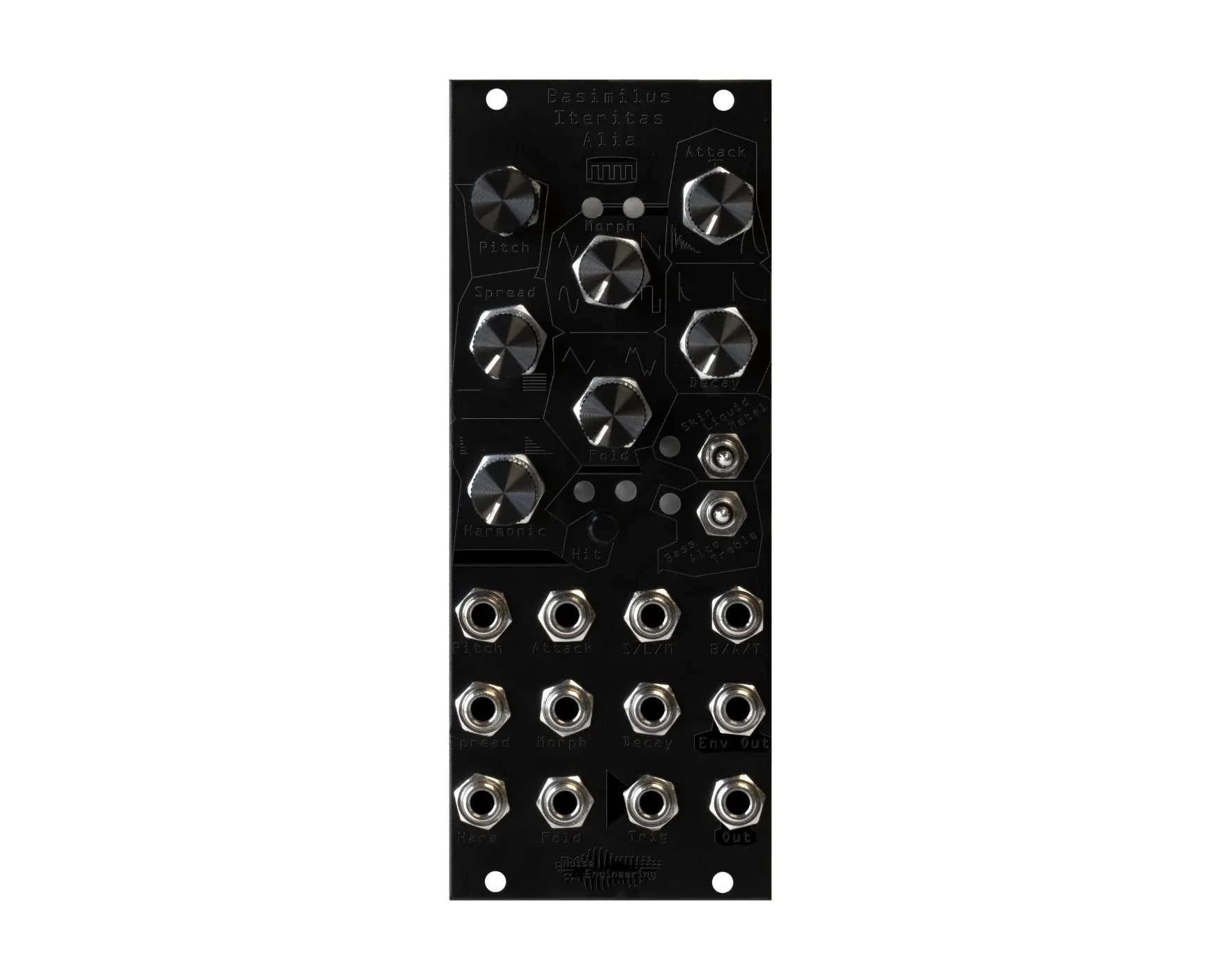 Noise Engineering Basimilus Iteritas Alia Universal Drum Synthesiser Limited Edition Black on Black
