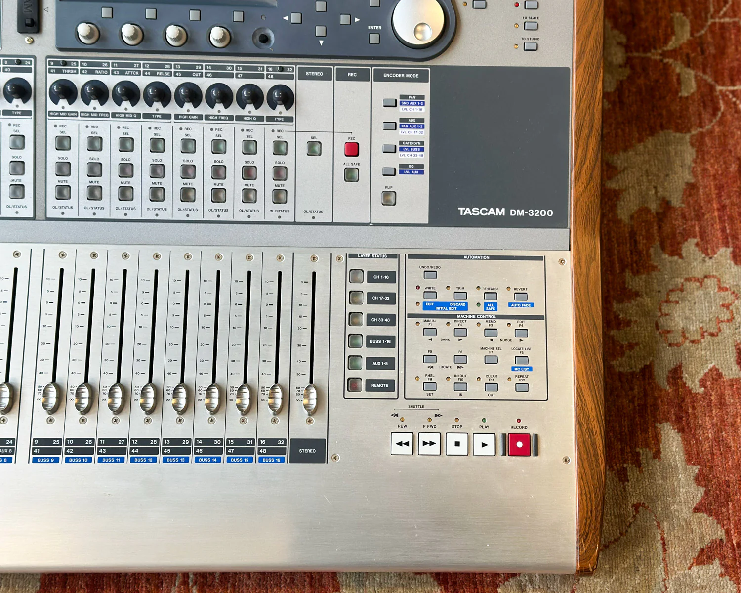 Tascam DM-3200 Digital Mixing Console w/MU-1000 Meter Bridge - Image 9