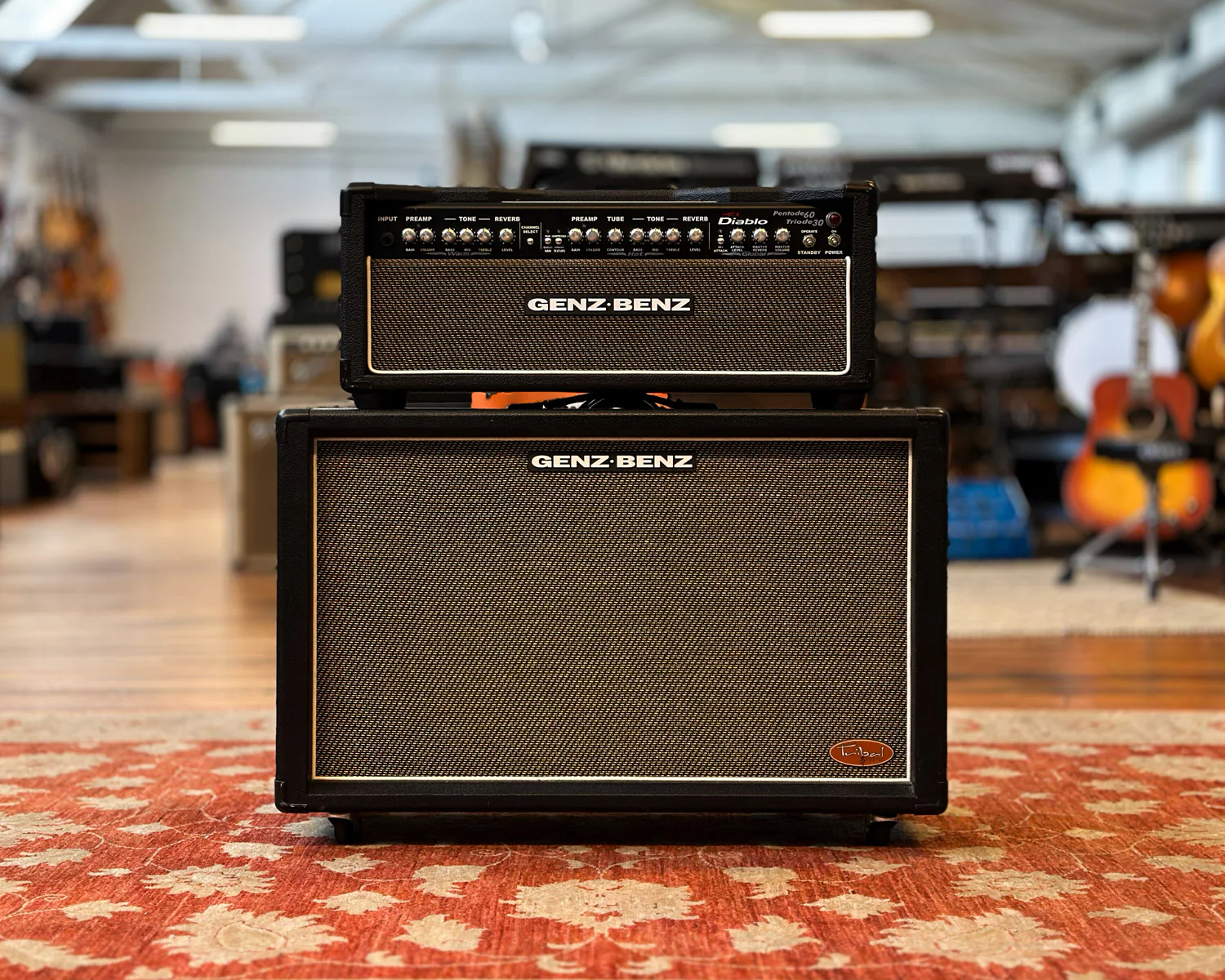 Genz Benz El Diablo 60 w/ Matching "Tribal" Grill 2x12 Cab