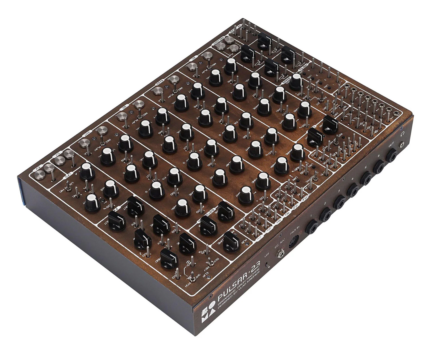 Soma Laboratory Pulsar-23 Screw Semi-Modular Drum Machine - Rusty - Image 2