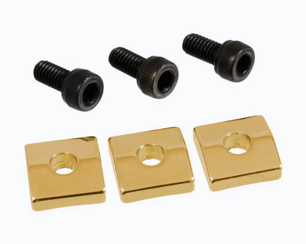 Allparts Floyd Rose Locking Nut Blocks Set - Gold