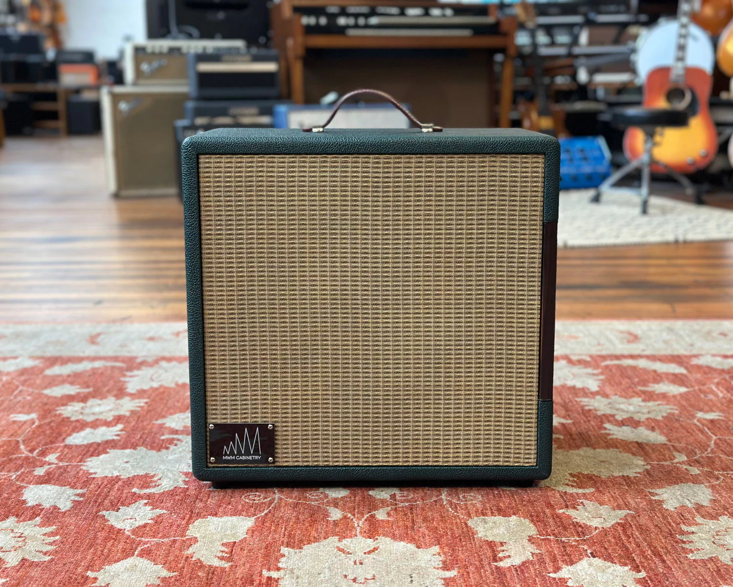 MWM Cabinetry Custom Order Mini Cab 1x12 - Forest Pine Green - Loaded with NOS Plessey C12P