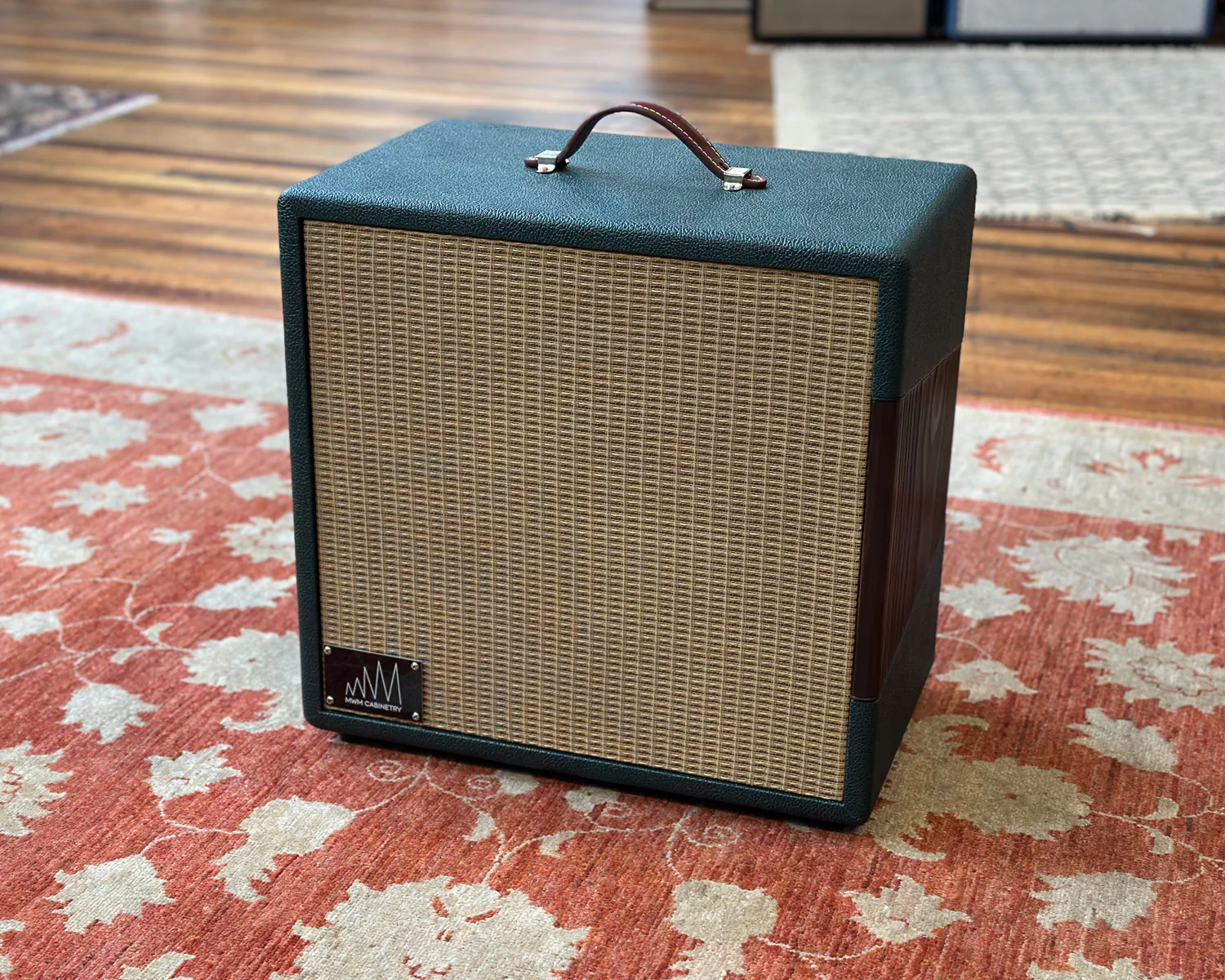 MWM Cabinetry Custom Order Mini Cab 1x12 - Forest Pine Green - Loaded with NOS Plessey C12P - Image 2