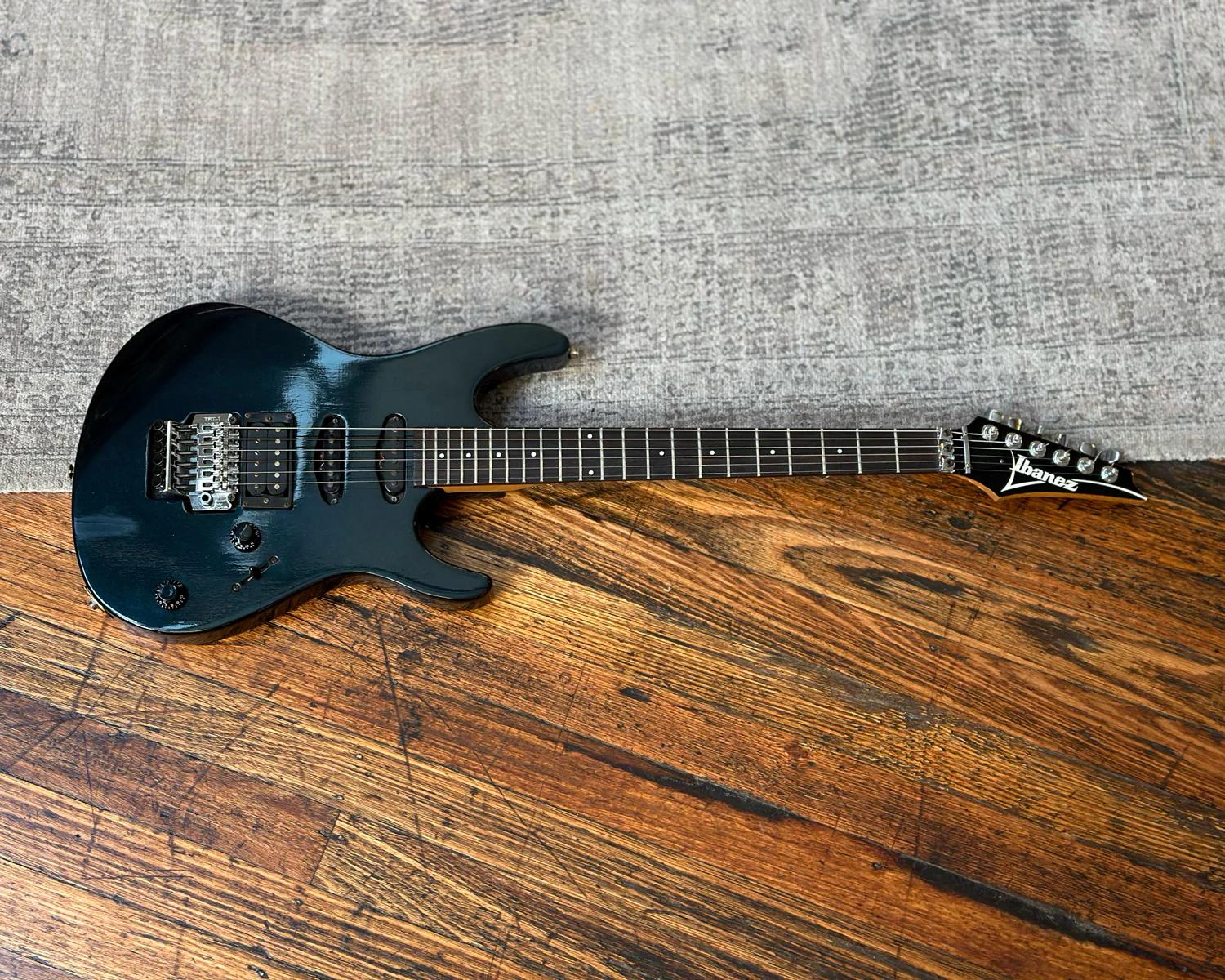 1988 Ibanez RG 340 Roadstar II - Dark Blue w/ HSC - Image 2